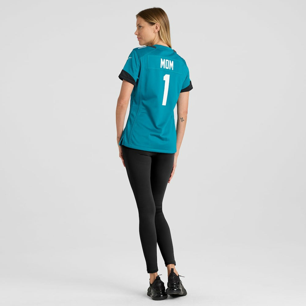 Number 1 Mom Jacksonville Jaguars Women's Game Jersey - Teal Jerseys