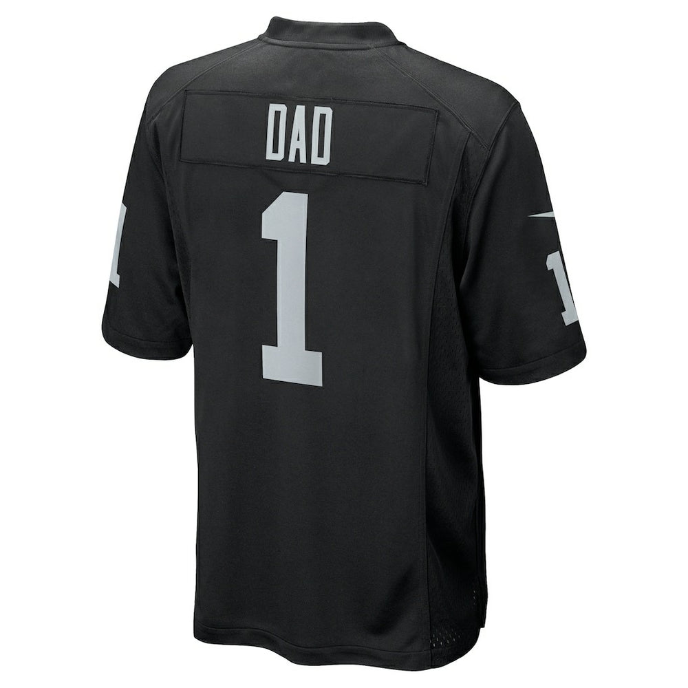 Number 1 Dad Las Vegas Raiders Game Jersey - Black Jerseys