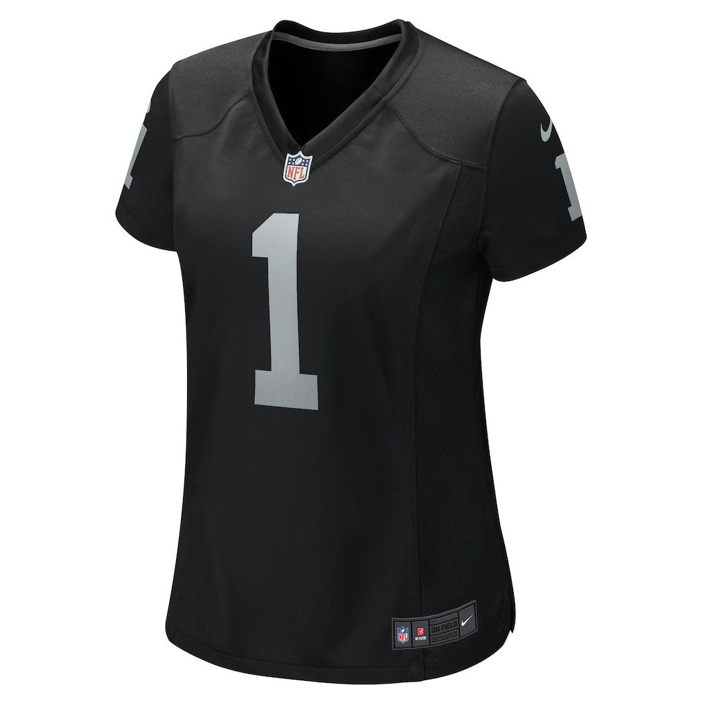 Number 1 Mom Las Vegas Raiders Women's Game Jersey - Black Jerseys