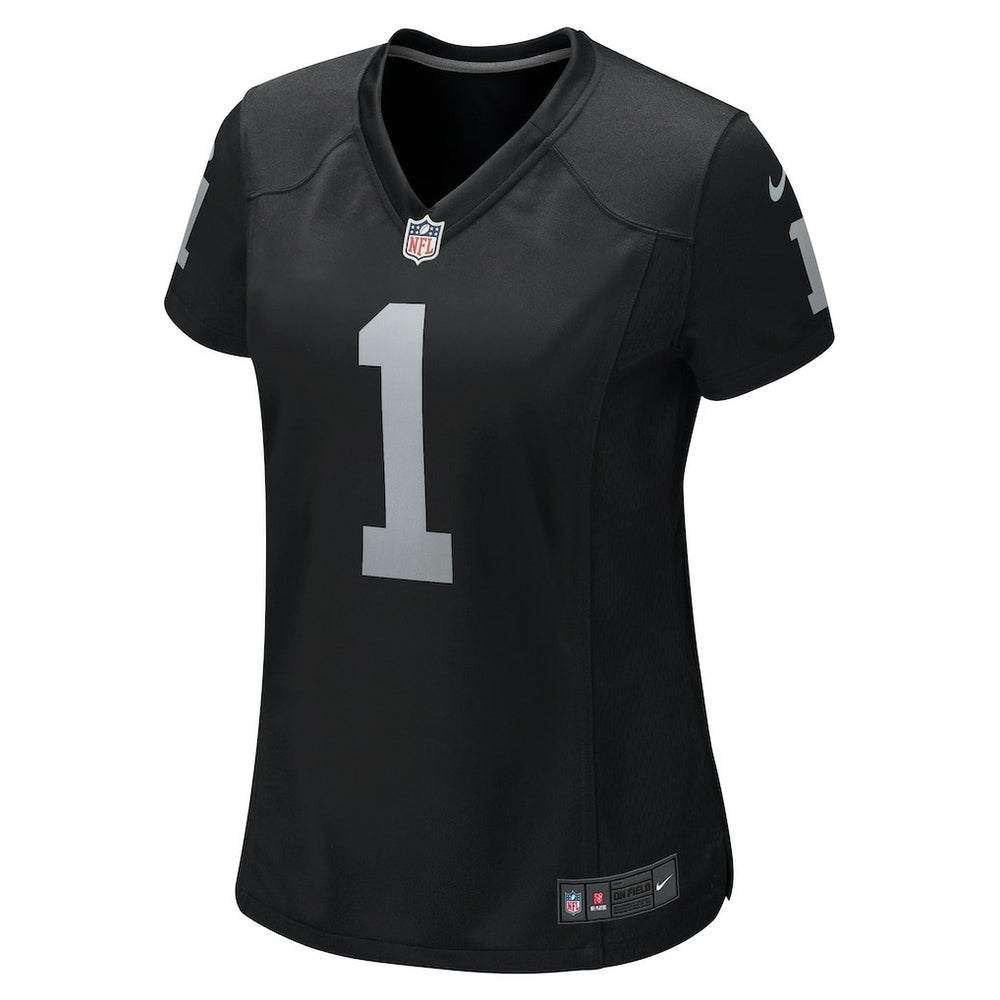 Number 1 Mom Las Vegas Raiders Women's Game Jersey - Black Jerseys