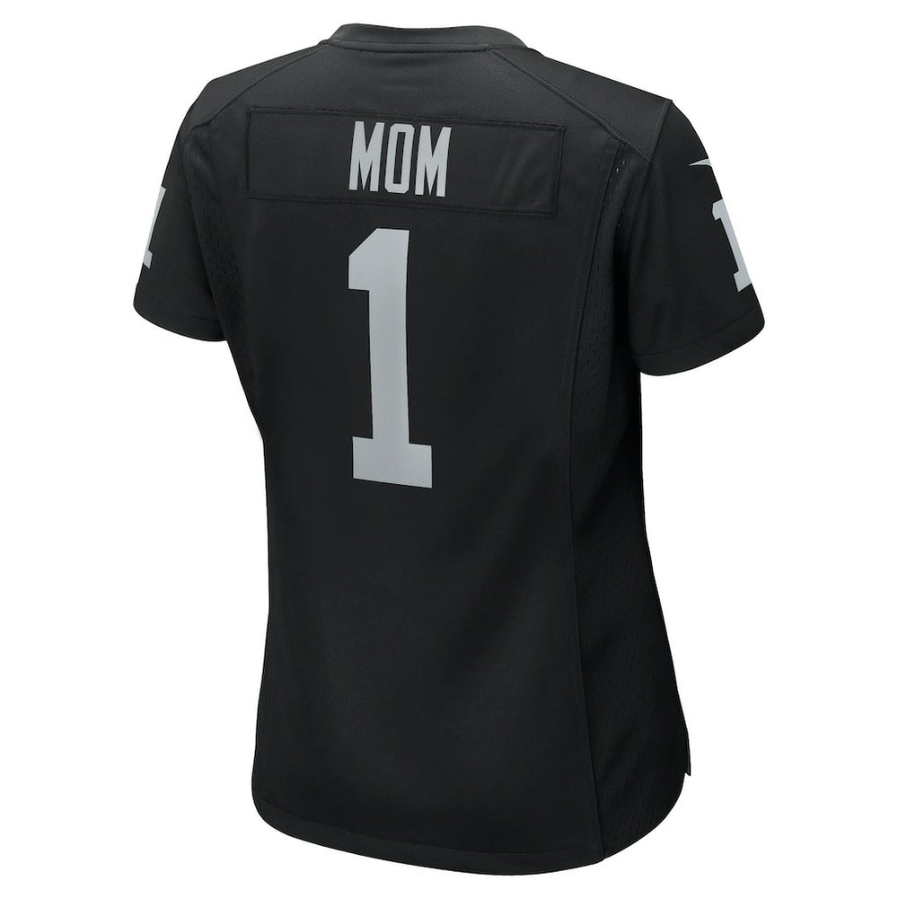 Number 1 Mom Las Vegas Raiders Women's Game Jersey - Black Jerseys