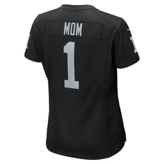Number 1 Mom Las Vegas Raiders Women's Game Jersey - Black Jerseys