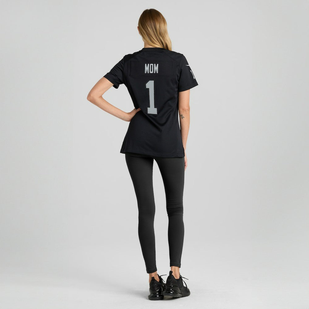 Number 1 Mom Las Vegas Raiders Women's Game Jersey - Black Jerseys