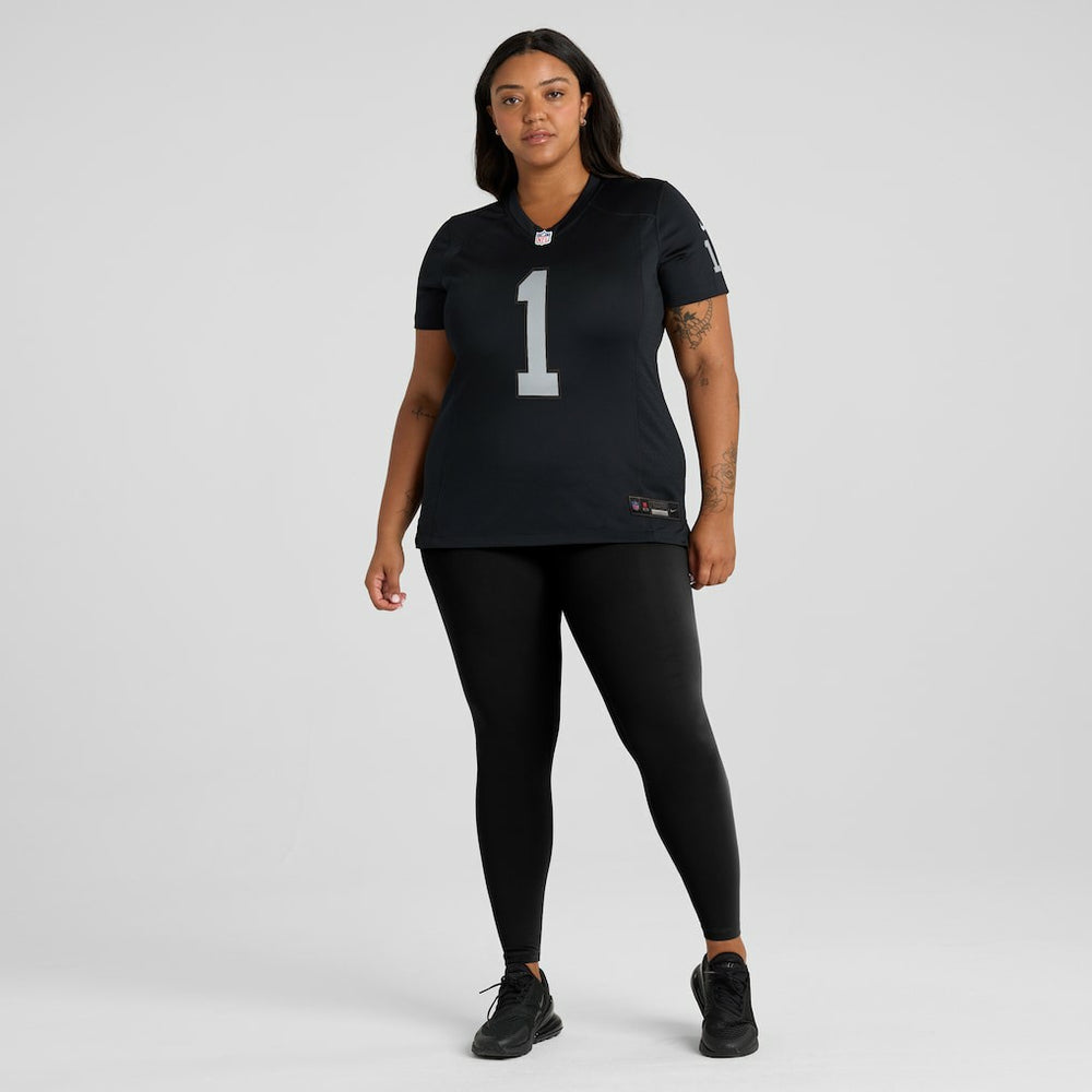 Number 1 Mom Las Vegas Raiders Women's Game Jersey - Black Jerseys
