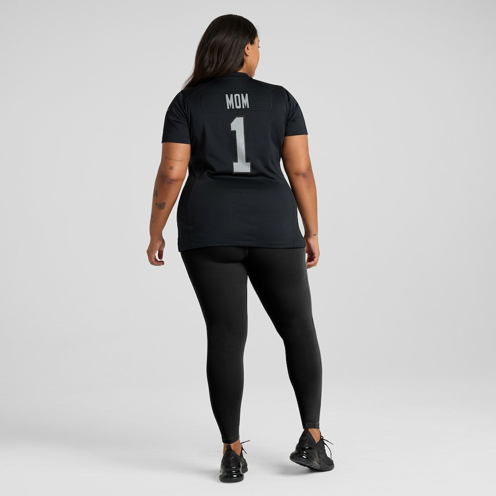 Number 1 Mom Las Vegas Raiders Women's Game Jersey - Black Jerseys