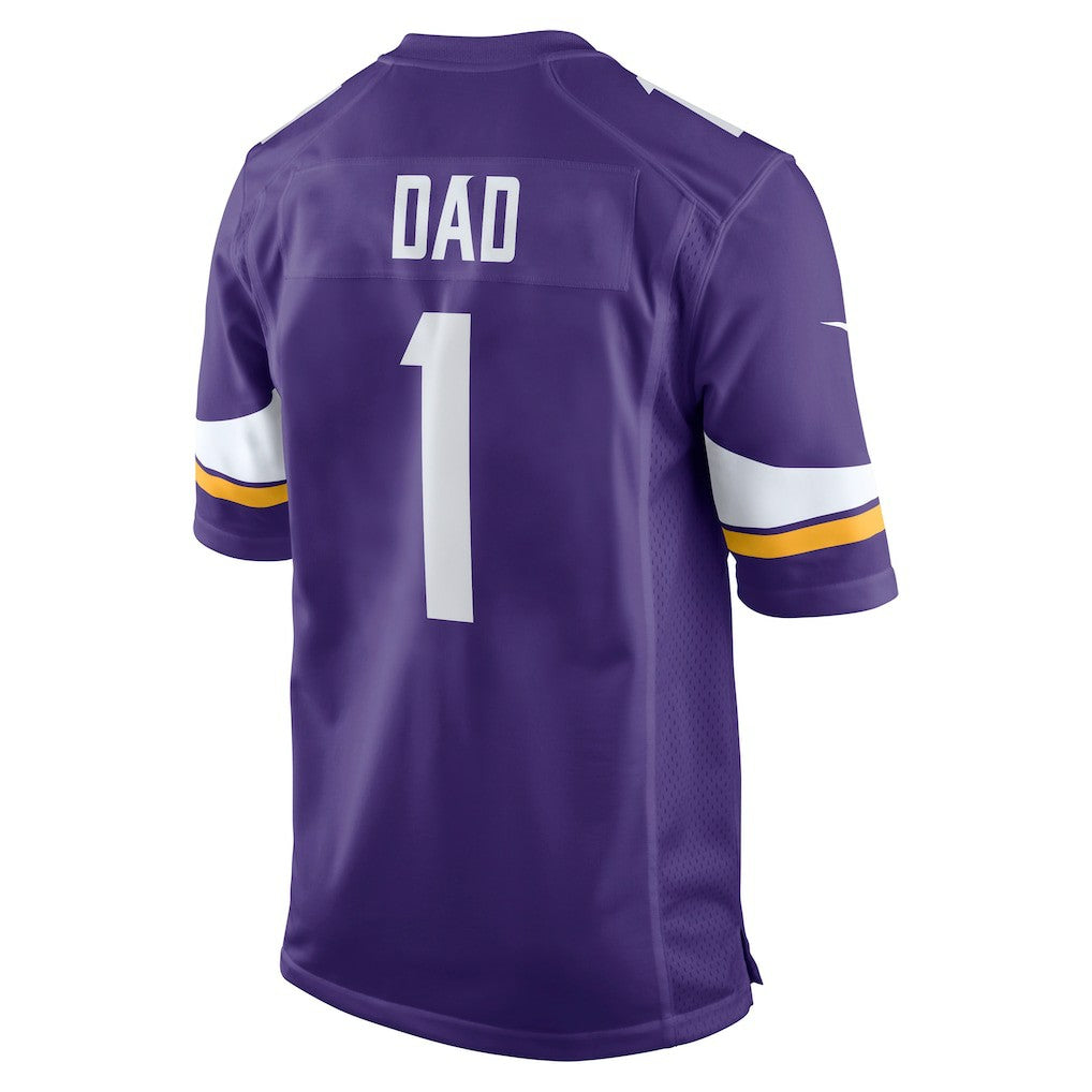 Number 1 Dad Minnesota Vikings Game Jersey - Purple Jerseys