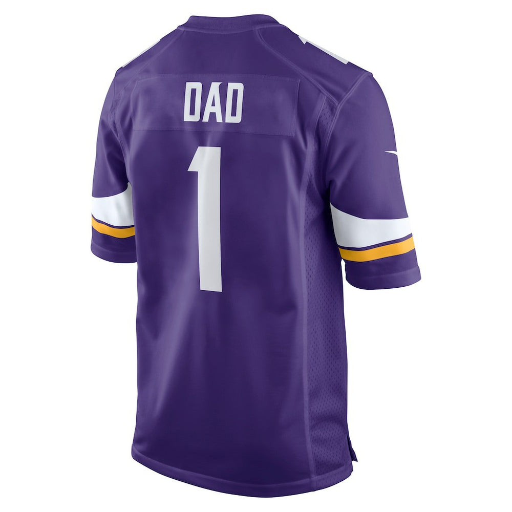 Number 1 Dad Minnesota Vikings Game Jersey - Purple Jerseys
