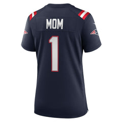 Number 1 Mom New England Patriots Women's Game Jersey - Navy Jerseys