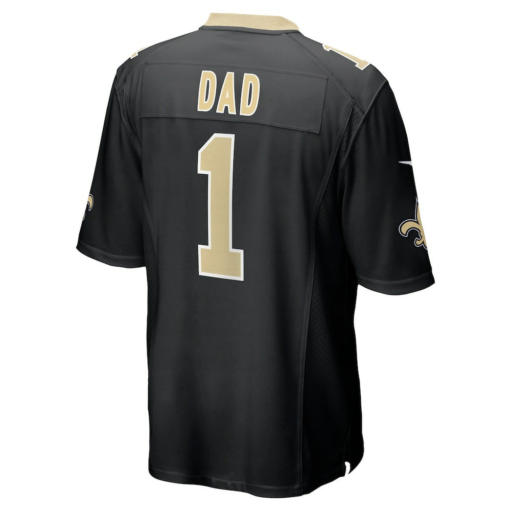Number 1 Dad New Orleans Saints Game Jersey - Black Jerseys
