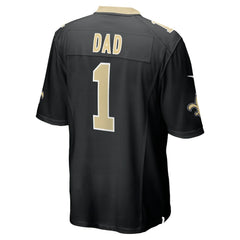Number 1 Dad New Orleans Saints Game Jersey - Black Jerseys