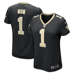 Number 1 Mom New Orleans Saints Women's Game Jersey - Black Jerseys