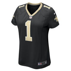Number 1 Mom New Orleans Saints Women's Game Jersey - Black Jerseys