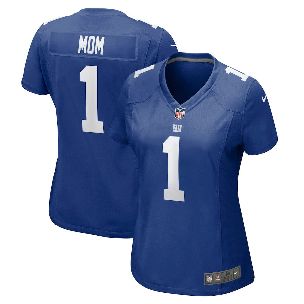 Number 1 Mom New York Giants Women's Game Jersey - Royal Jerseys