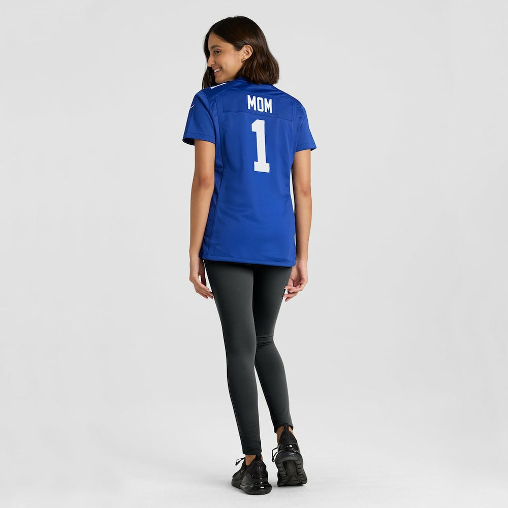 Number 1 Mom New York Giants Women's Game Jersey - Royal Jerseys