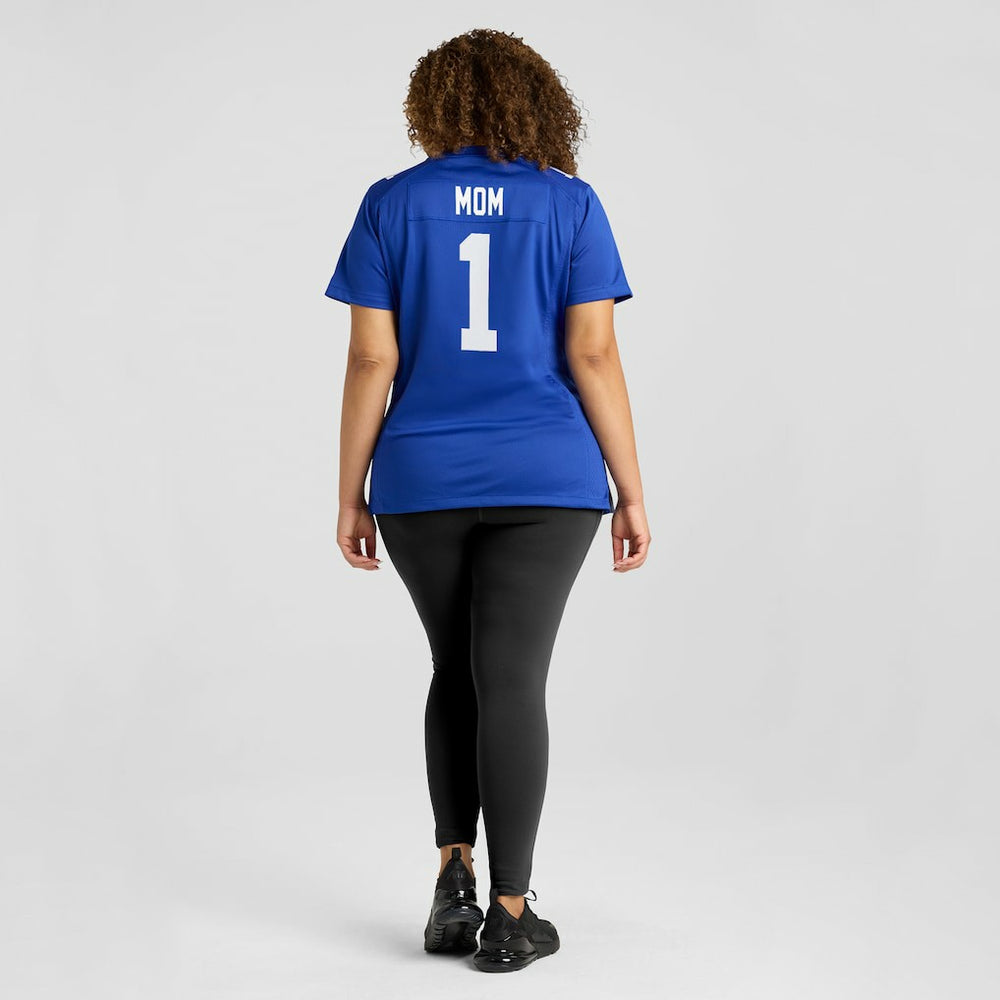 Number 1 Mom New York Giants Women's Game Jersey - Royal Jerseys