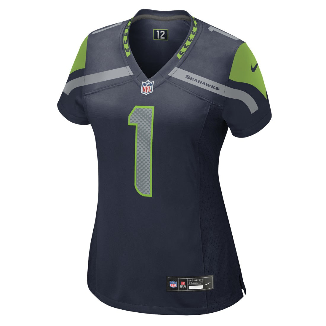 Number 1 Mom Seattle Seahawks Women's Game Jersey - College Navy Jerseys