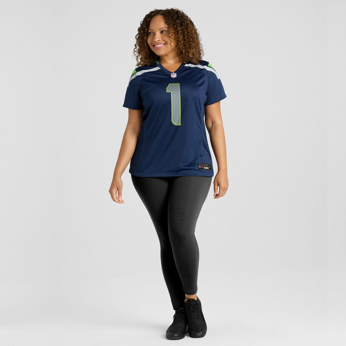 Number 1 Mom Seattle Seahawks Women's Game Jersey - College Navy Jerseys