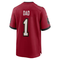 Number 1 Dad Tampa Bay Buccaneers Game Jersey - Red Jerseys