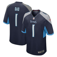 Number 1 Dad Tennessee Titans Game Jersey - Navy Jerseys