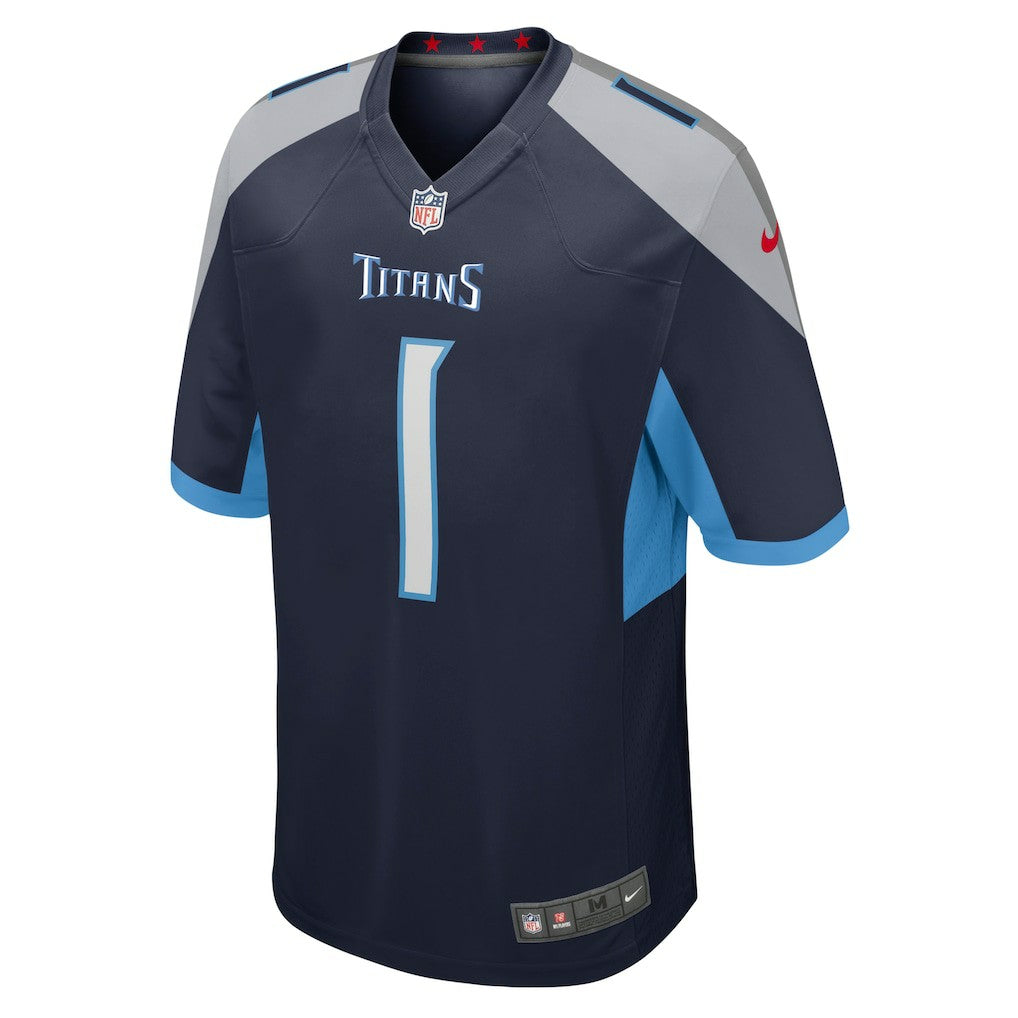 Number 1 Dad Tennessee Titans Game Jersey - Navy Jerseys