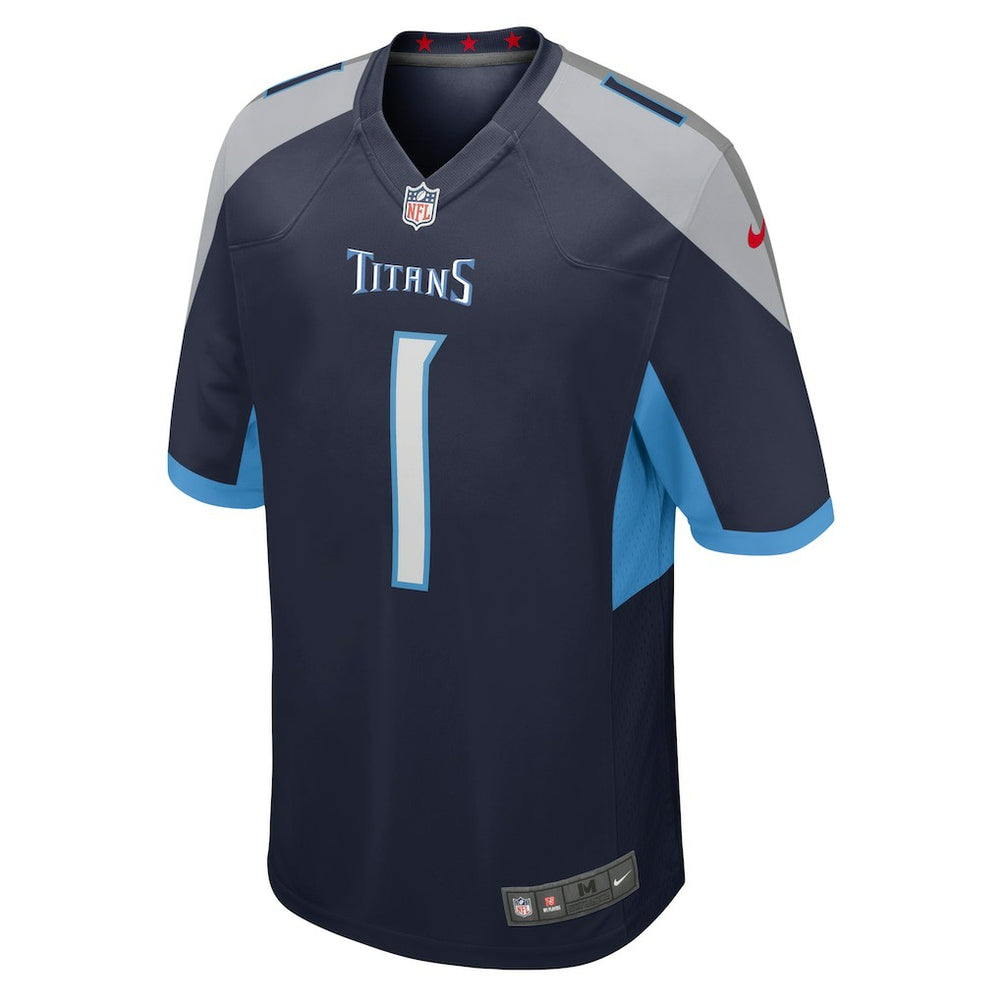 Number 1 Dad Tennessee Titans Game Jersey - Navy Jerseys