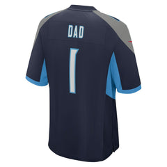 Number 1 Dad Tennessee Titans Game Jersey - Navy Jerseys