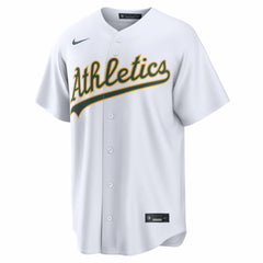 Athletics Nike Home Replica Custom Jersey - White Jerseys