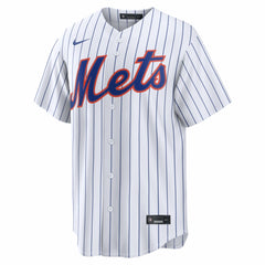 New York Mets Nike Home Replica Custom Jersey - White Jerseys