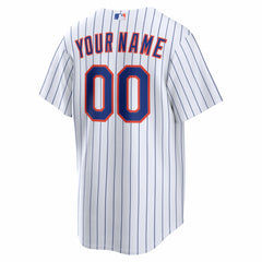 New York Mets Nike Home Replica Custom Jersey - White Jerseys