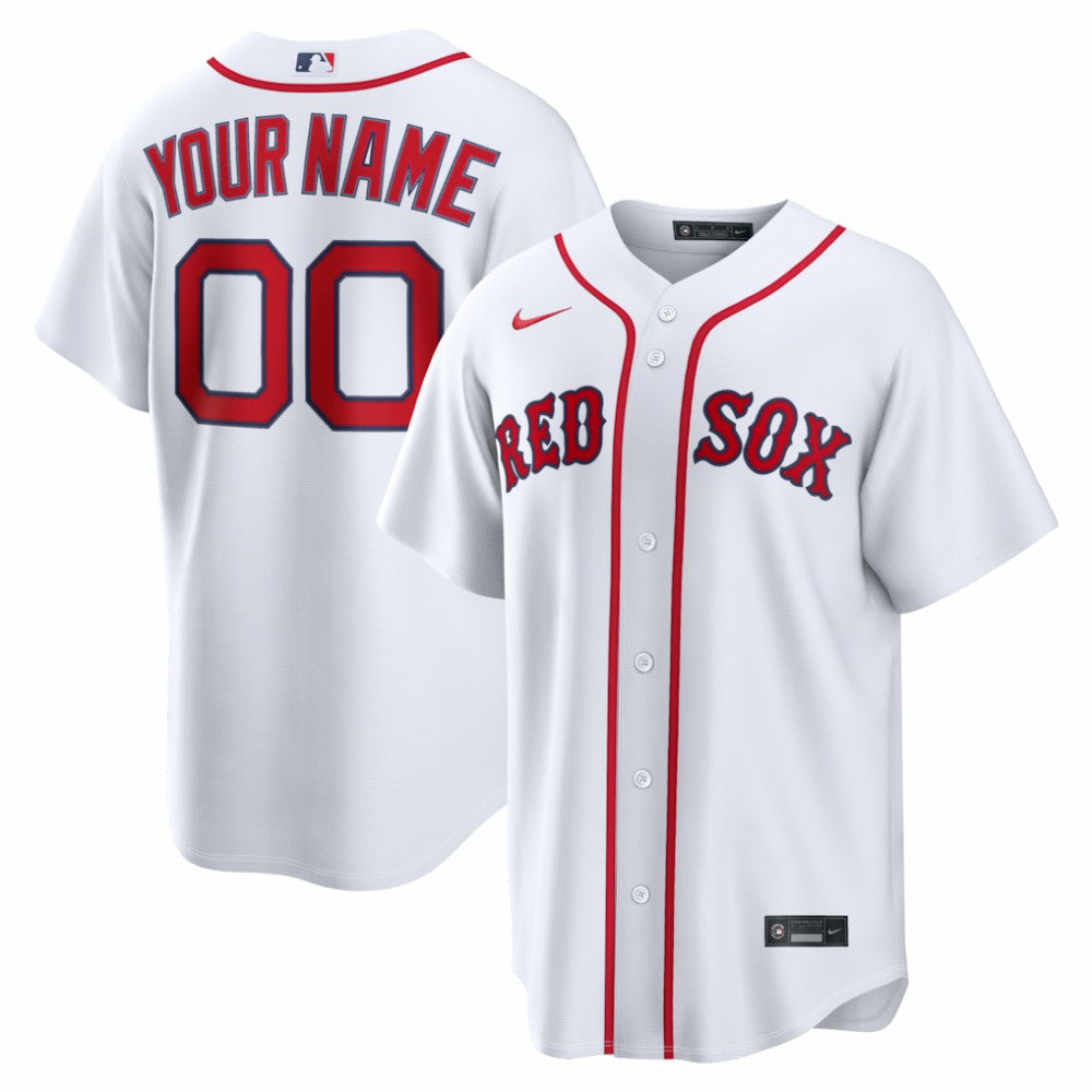 Boston Red Sox Nike Home Replica Custom Jersey - White Jerseys