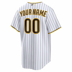 San Diego Padres Nike Home Replica Custom Jersey - White Jerseys