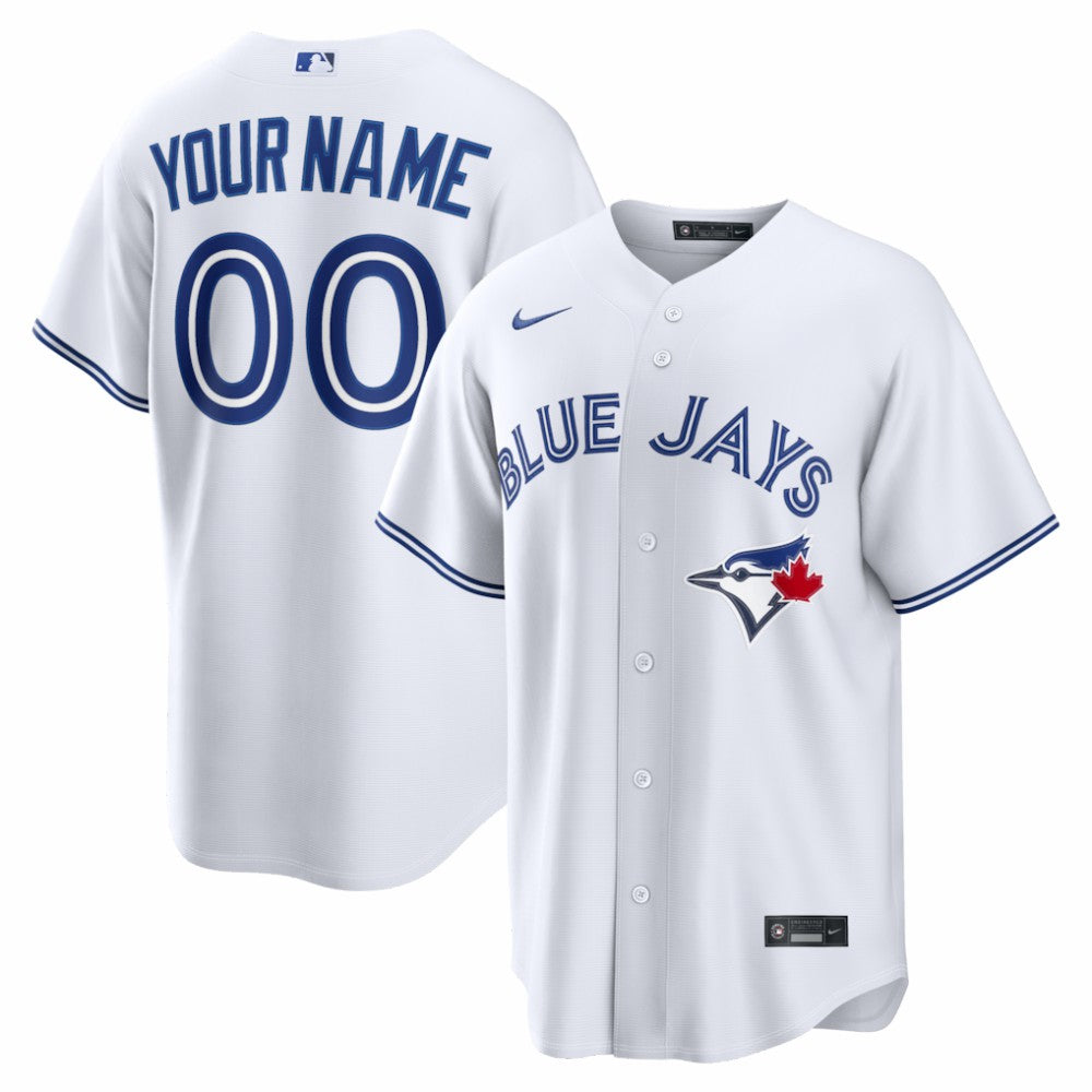 Toronto Blue Jays Nike Home Replica Custom Jersey - White Jerseys