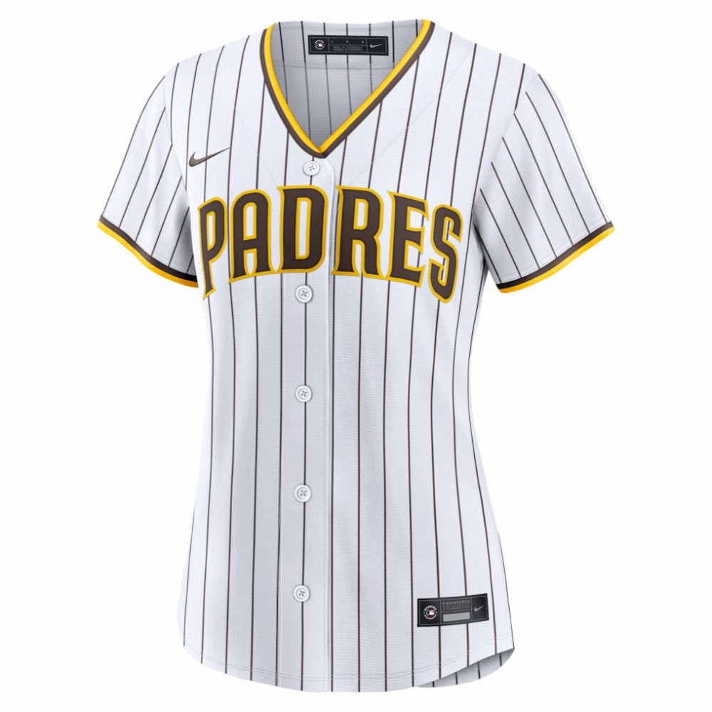 San Diego Padres Nike Women's Home Replica Custom Jersey - White Jerseys
