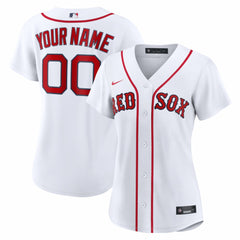 Boston Red Sox Nike Women's Home Replica Custom Jersey - White Jerseys