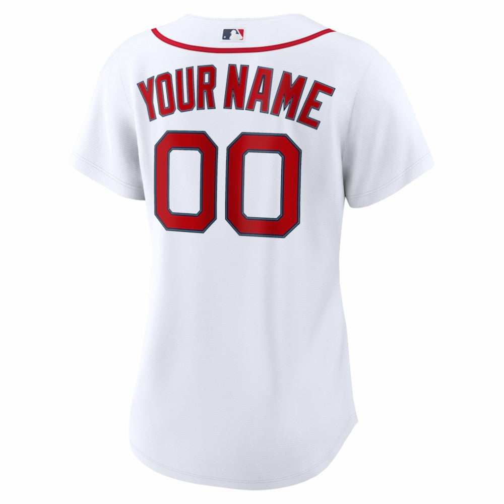 Boston Red Sox Nike Women's Home Replica Custom Jersey - White Jerseys