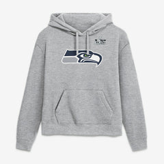 Jaxon Smith-Njigba Seattle Seahawks Women's Super Bowl LX Champions Patch Name & Number Hoodie - Heather Gray Hoodies