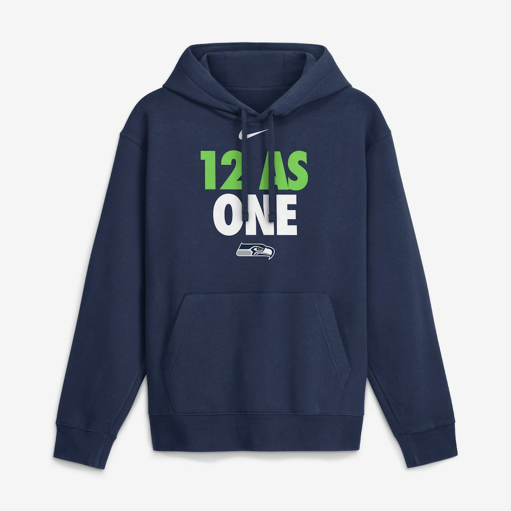 Seattle Seahawks 12 As One Hoodie - Navy Hoodies