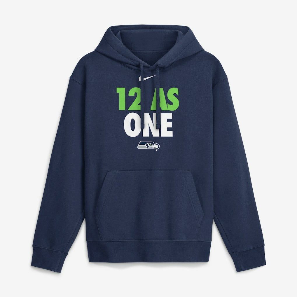 Seattle Seahawks 12 As One Hoodie - Navy Hoodies