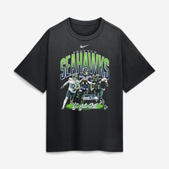 Seattle Seahawks 12 As One Loose T-Shirt - Black T-shirts