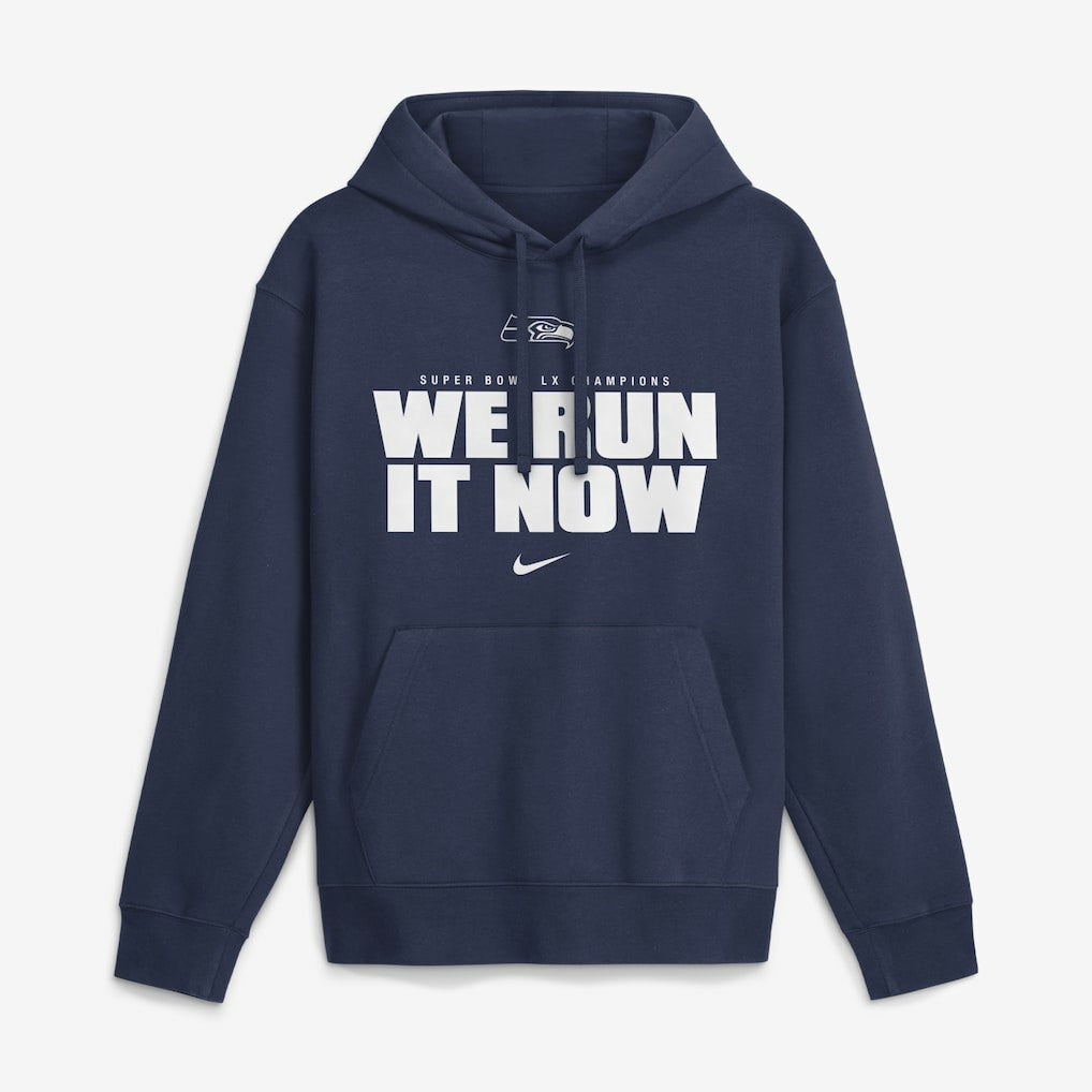 Seattle Seahawks Super Bowl LX Champions Club Fleece Hoodie - College Navy Hoodies