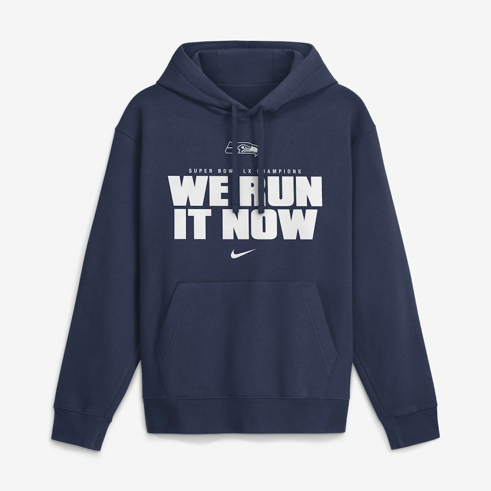 Seattle Seahawks Super Bowl LX Champions Club Fleece Hoodie - College Navy Hoodies