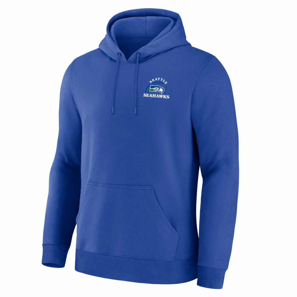 Seattle Seahawks Classic Scribble Legacy Fleece Hoodie - Royal Hoodies