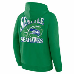 Seattle Seahawks Classic Scribble Legacy Fleece Hoodie - Apple Green Hoodies