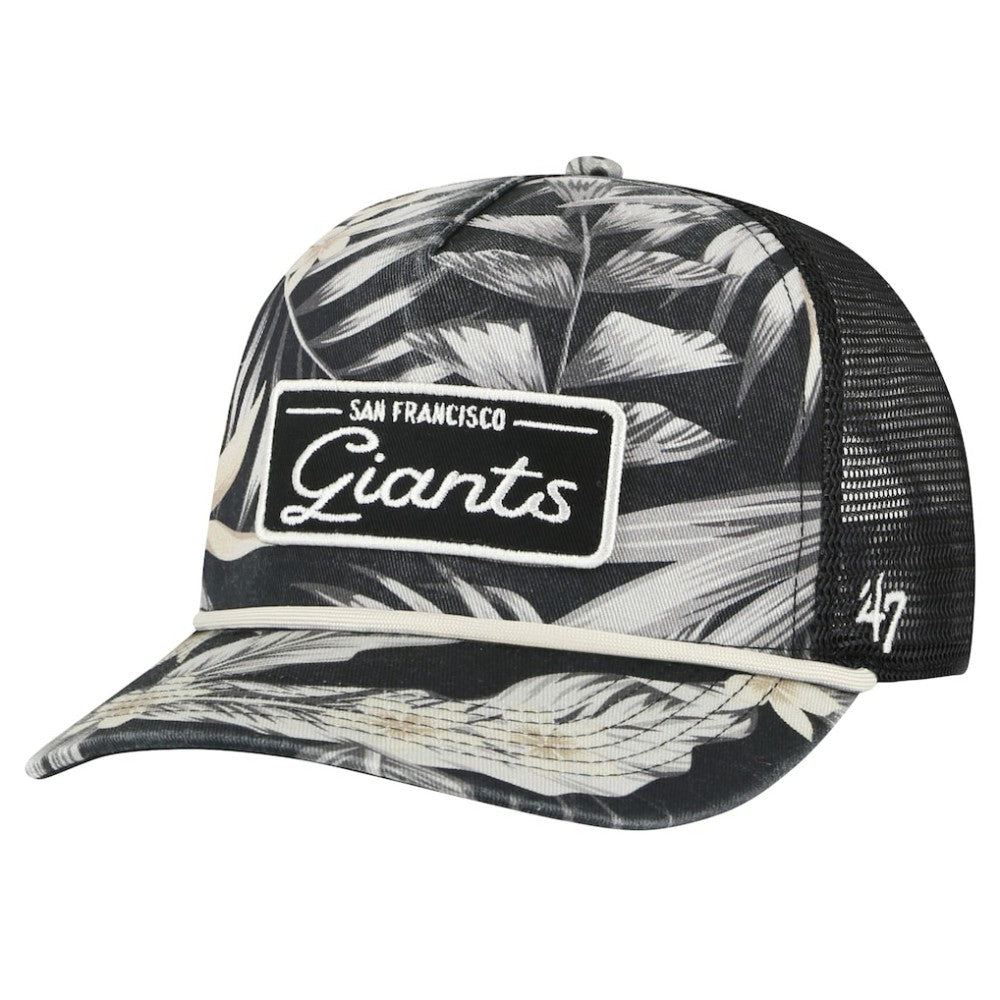 San Francisco Giants '47 Tropicalia Trucker Hitch Adjustable Hat - Black Hats