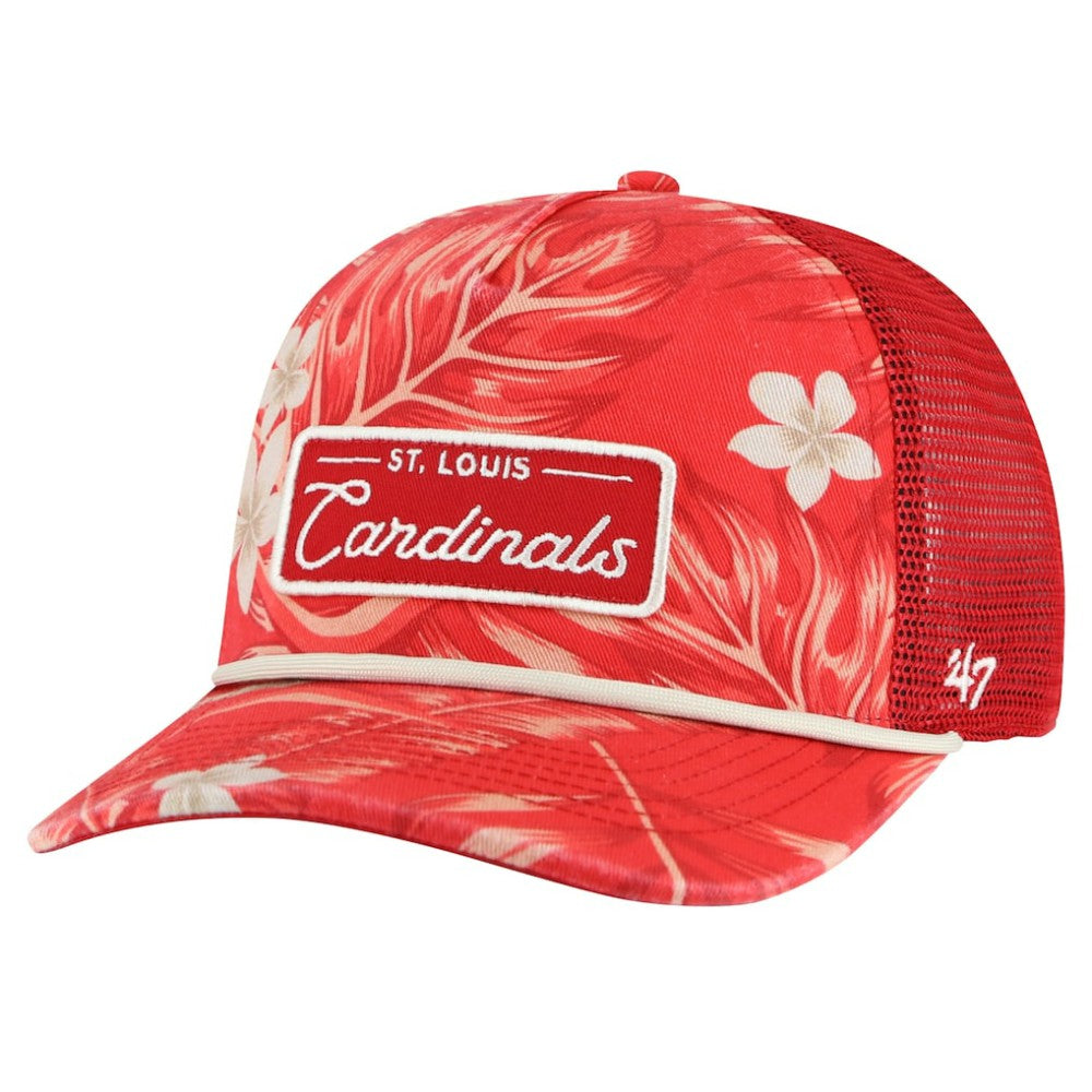 St. Louis Cardinals '47 Tropicalia Trucker Hitch Adjustable Hat - Red Hats