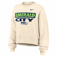 Seattle Seahawks Women's Deep Threat Phoenix Sweatshirt - Natural Sweatshirts
