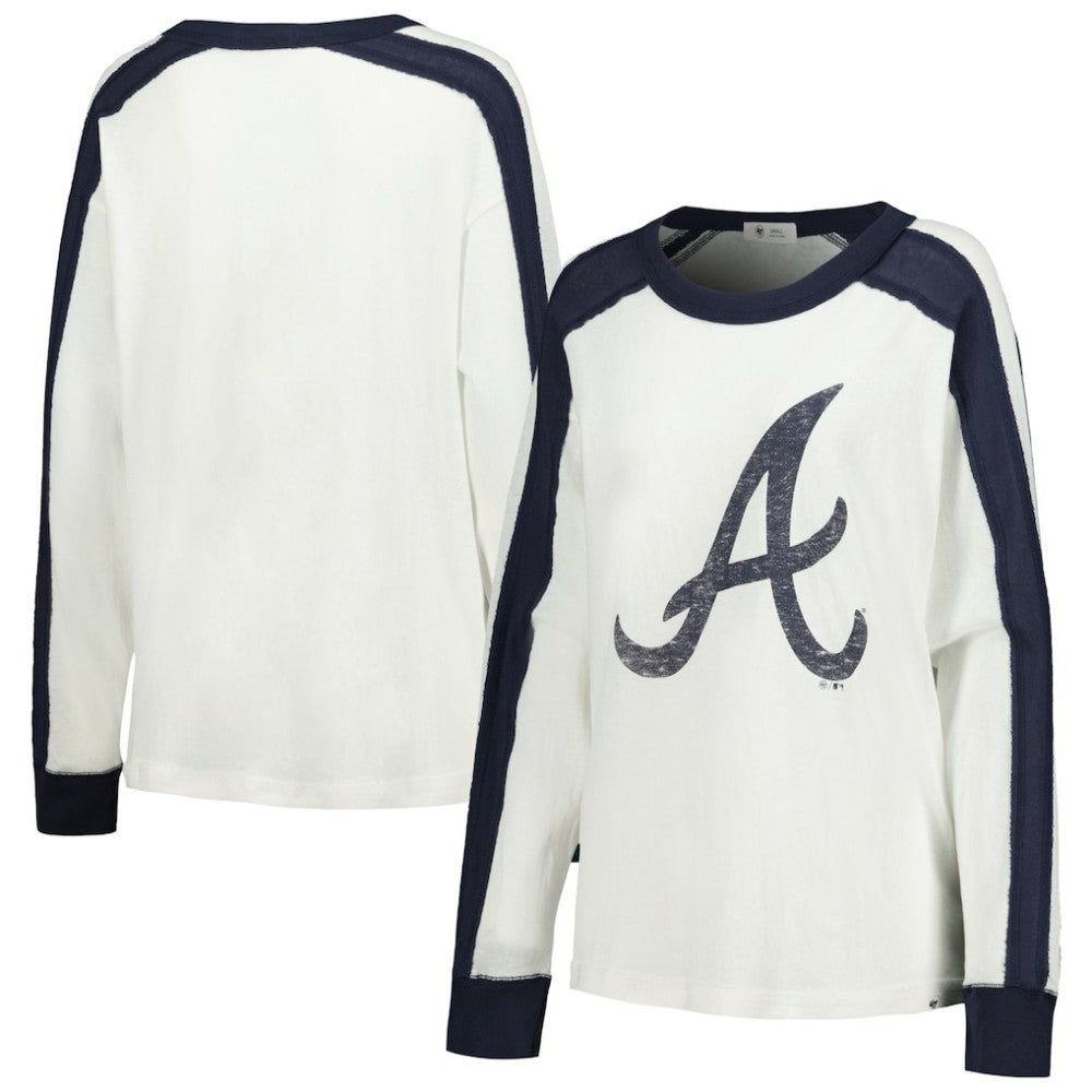 Atlanta Braves '47 Women's Premier Caribou Long Sleeve T-Shirt - White T-shirts