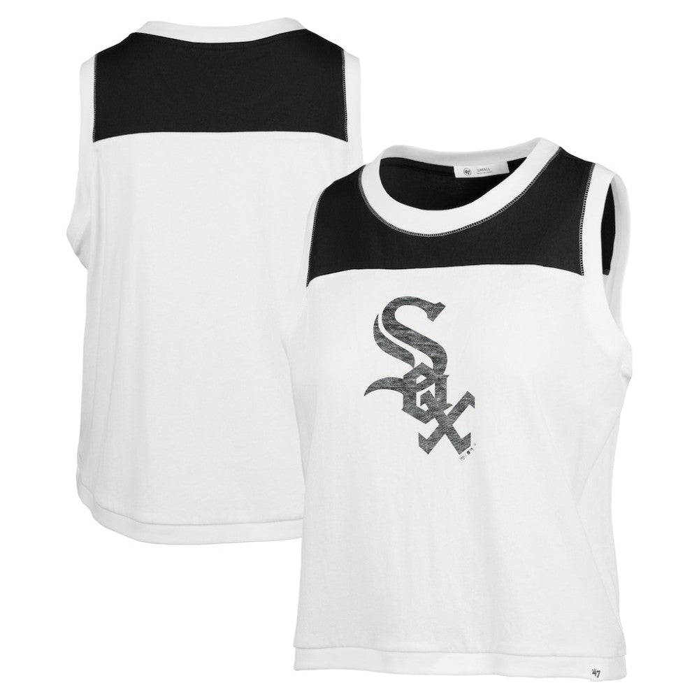 Chicago White Sox '47 Women's Premier Zoey Waist Length Tank Top - White Tanks