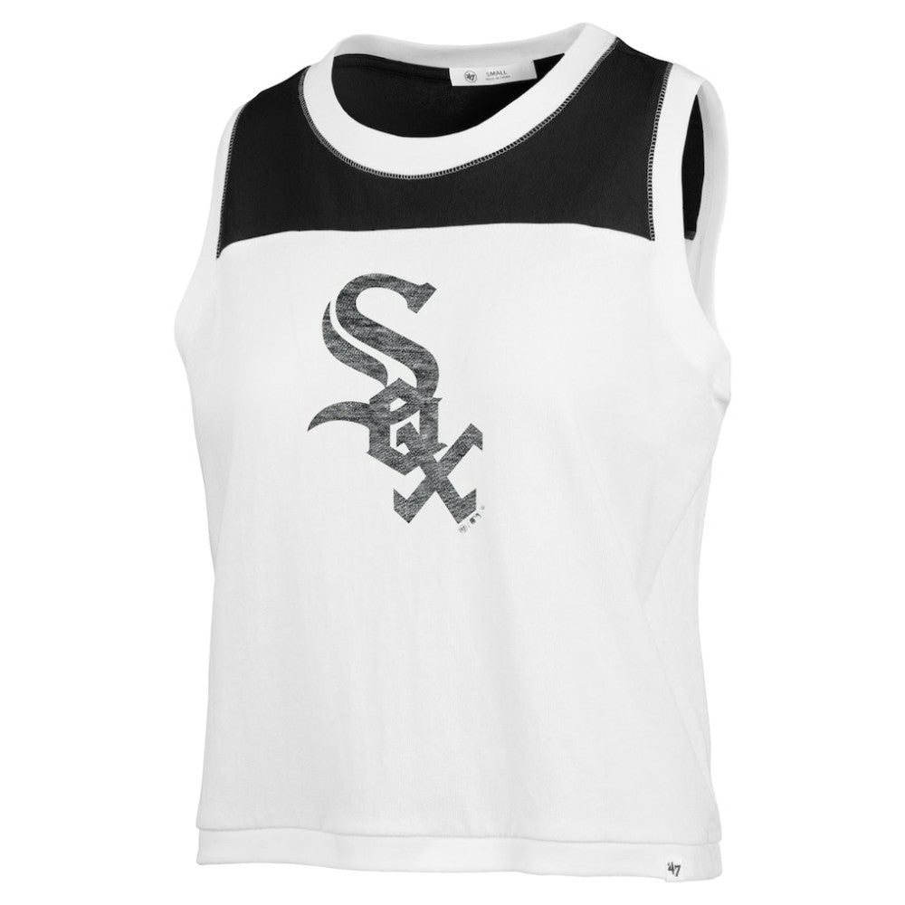 Chicago White Sox '47 Women's Premier Zoey Waist Length Tank Top - White Tanks