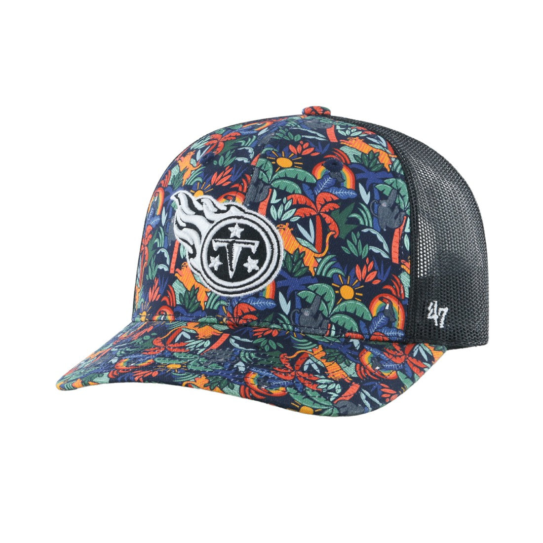 Tennessee Titans '47 Youth Jungle Gym Trucker Adjustable Hat - Navy Hats